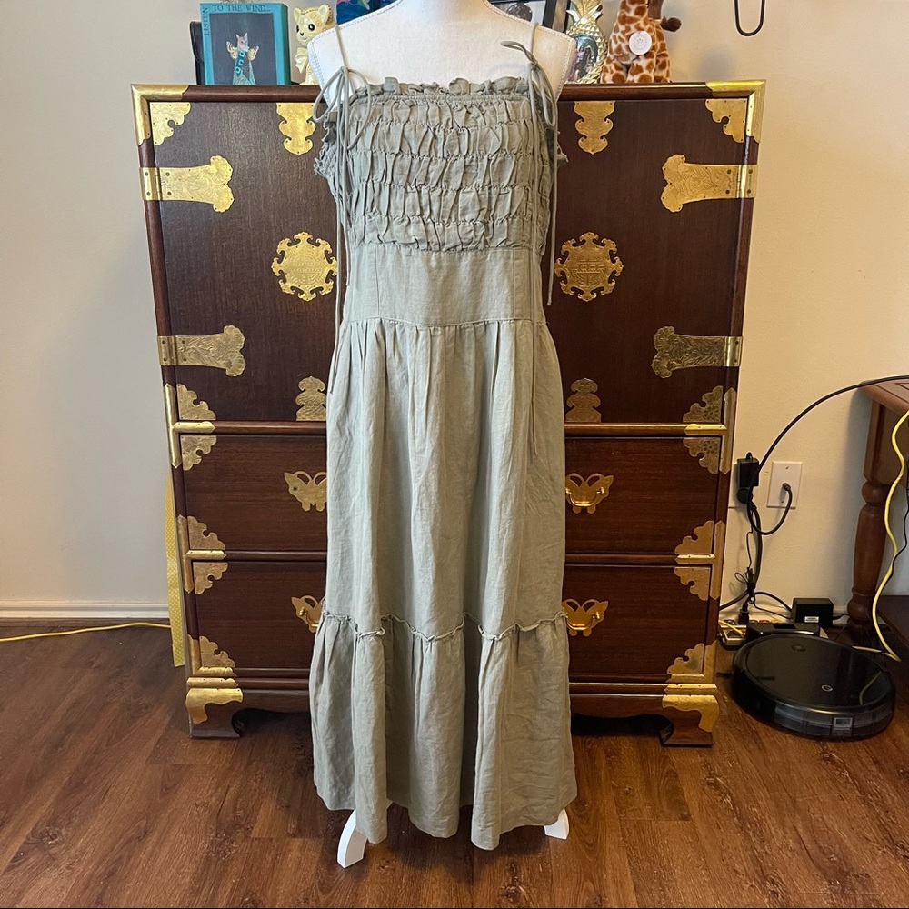 Free People Linen Blend Dress